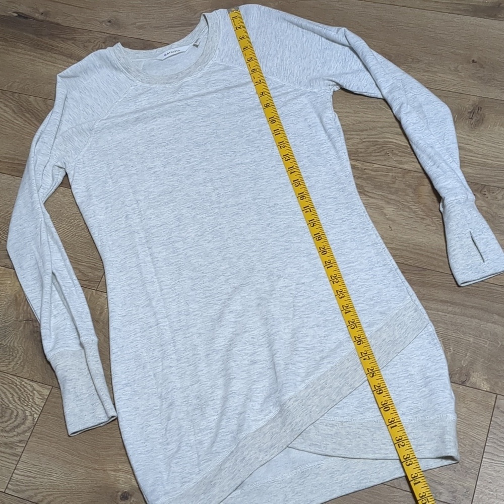 Athleta Criss Cross Dress, Light Heather Grey SIZE XS - Picture 6 of 8
